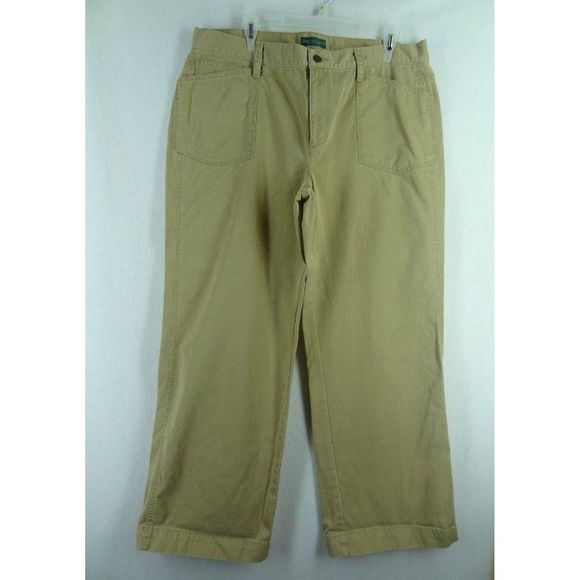Lauren Jeans Co Ralph Lauren Sz.16 Flare Chino - Picture 1 of 5